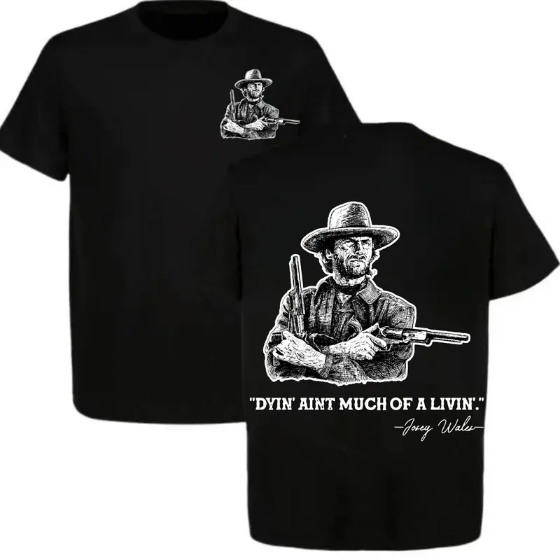 Vintage Cowboy Shirt, Western Gunslinger Tee