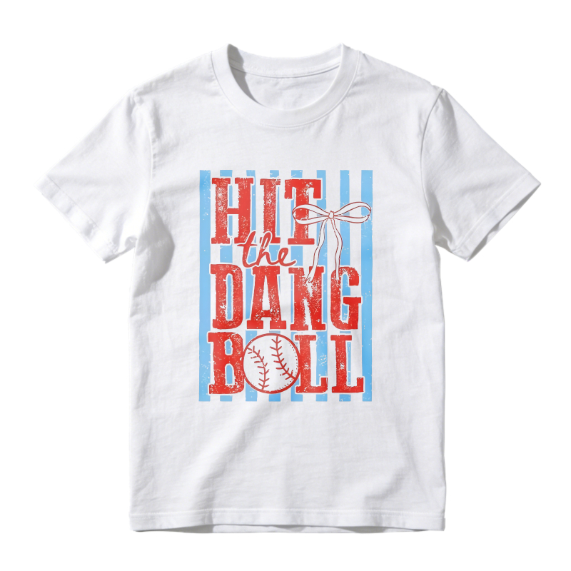 Hit The Dang Ball Baseball Design Unisex Classic T-shirt
