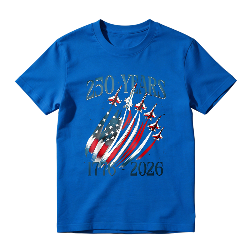250 Years American Flag And Jets 1776 2026 Unisex Classic T-shirt