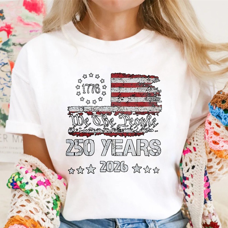 American Flag 1776 We The People 250 Years 2026 Unisex Classic T-shirt