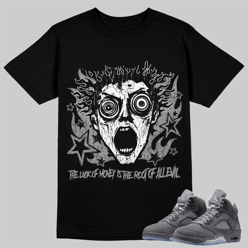 Wolf Grey 5s T-Shirt Root of Evil Graphic