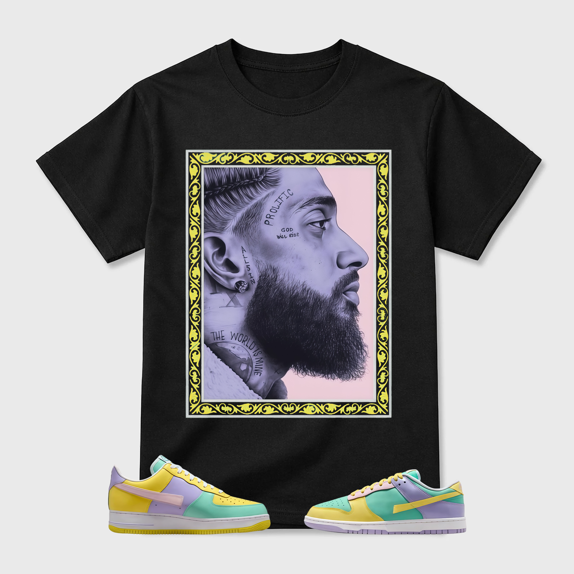 Dunk Easter Air Force 1 Emerald Rise Yellow Pulse Hydrangeas White Pink Foam 2026 Low T Shirt Match NIP