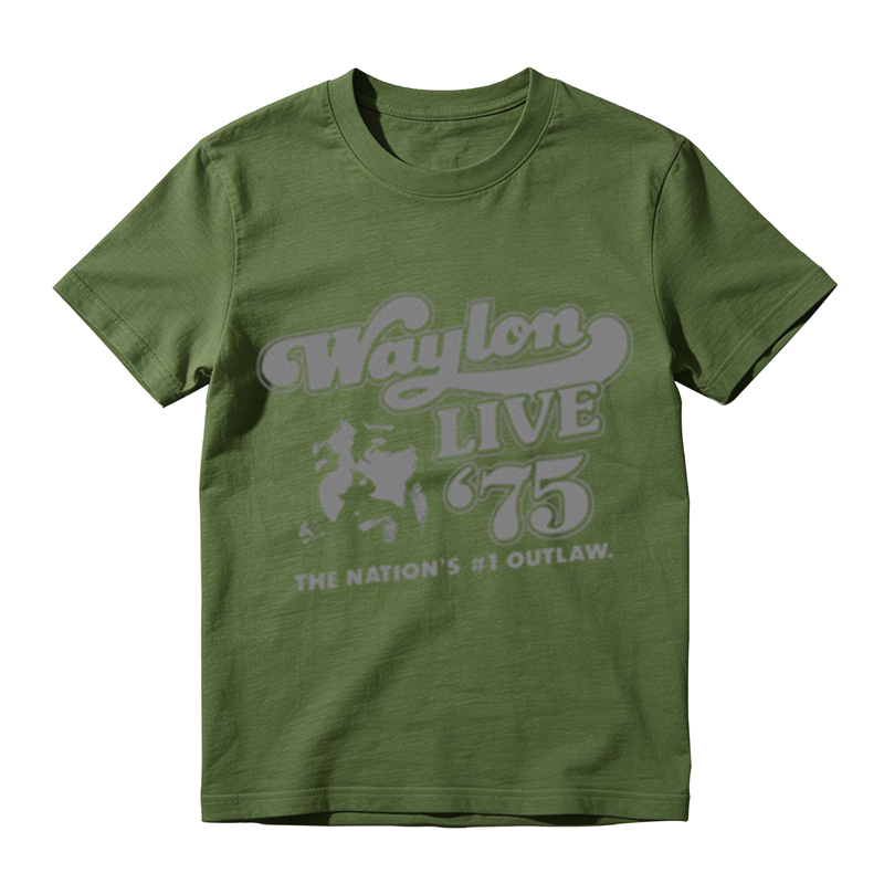 1975 Live Outlaw Country Vintage Graphic Tee