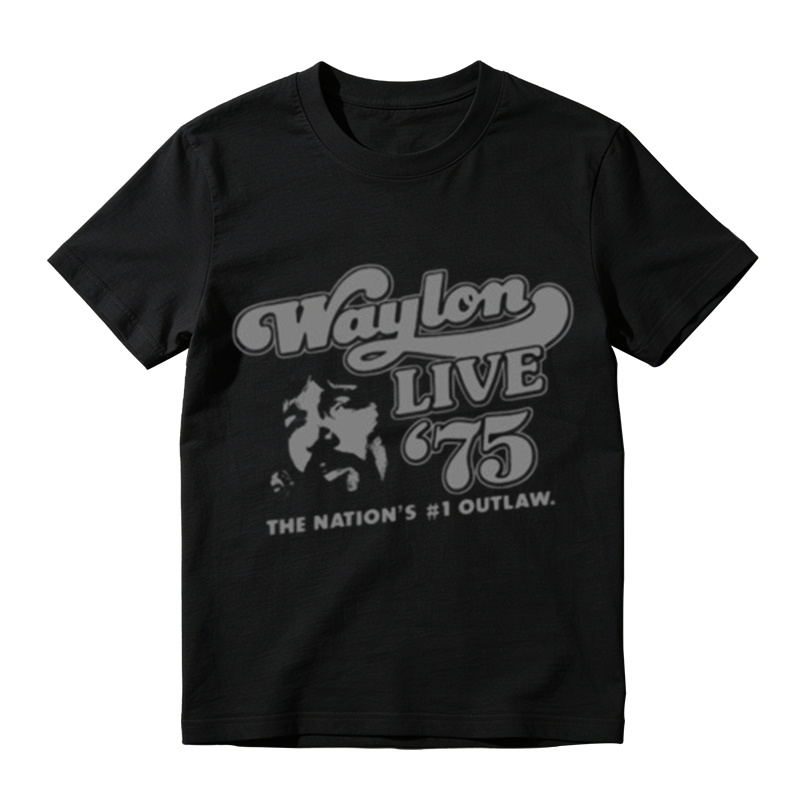 1975 Live Outlaw Country Vintage Graphic Tee