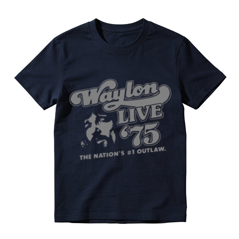 1975 Live Outlaw Country Vintage Graphic Tee