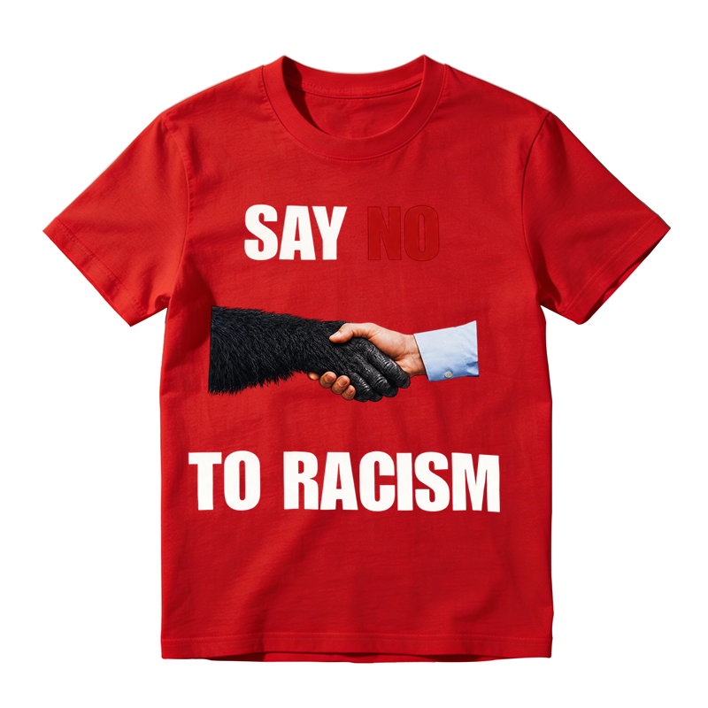 Say No to Racism Shirt – Equality Handshake Graphic Tee for Men & Women