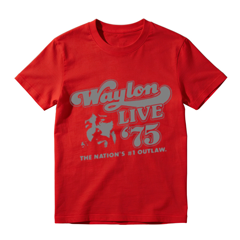 1975 Live Outlaw Country Vintage Graphic Tee