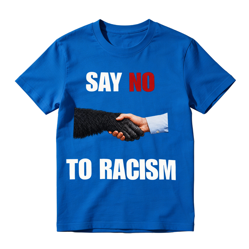 Say No to Racism Shirt – Equality Handshake Graphic Tee for Men & Women