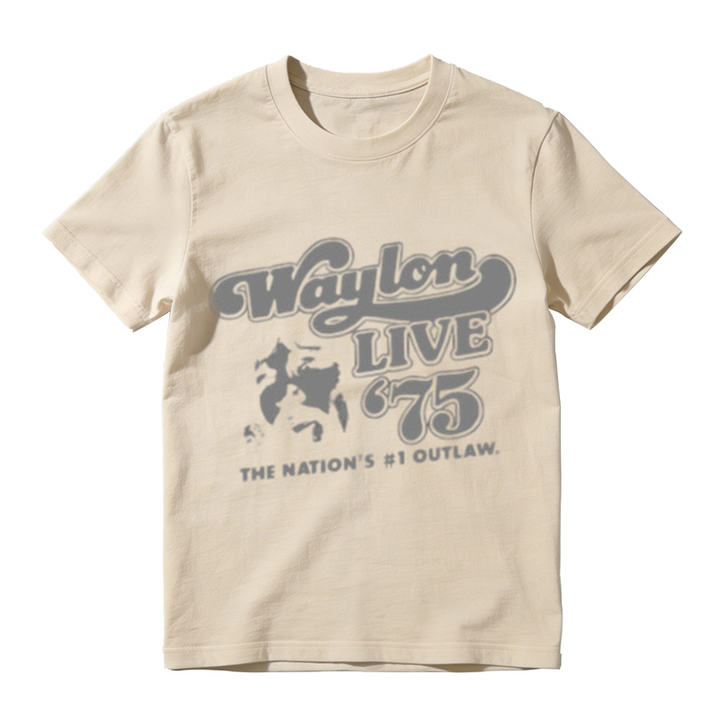 1975 Live Outlaw Country Vintage Graphic Tee