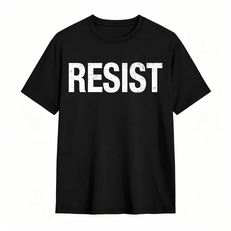 Resist Text Design Unisex Classic T-shirt