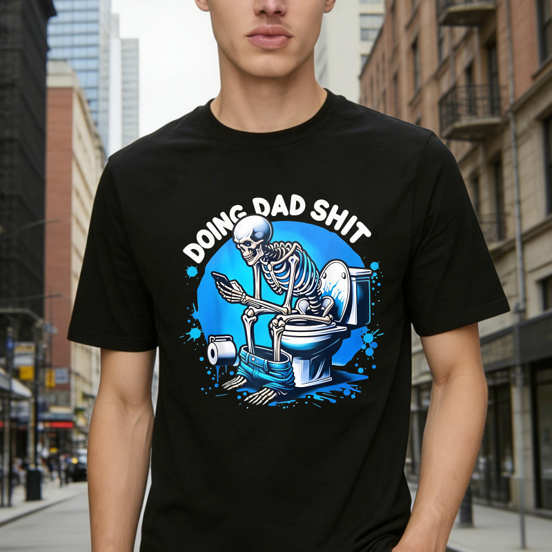 Skeleton Doing Dad Shit Unisex Classic T-shirt