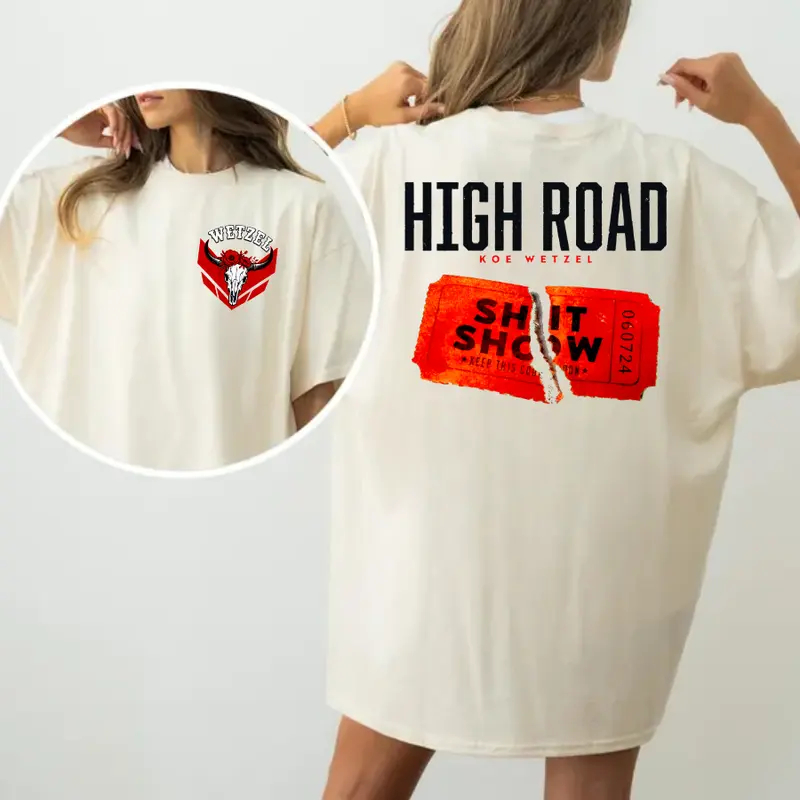  Front and Back Country Rock Graphic Tee