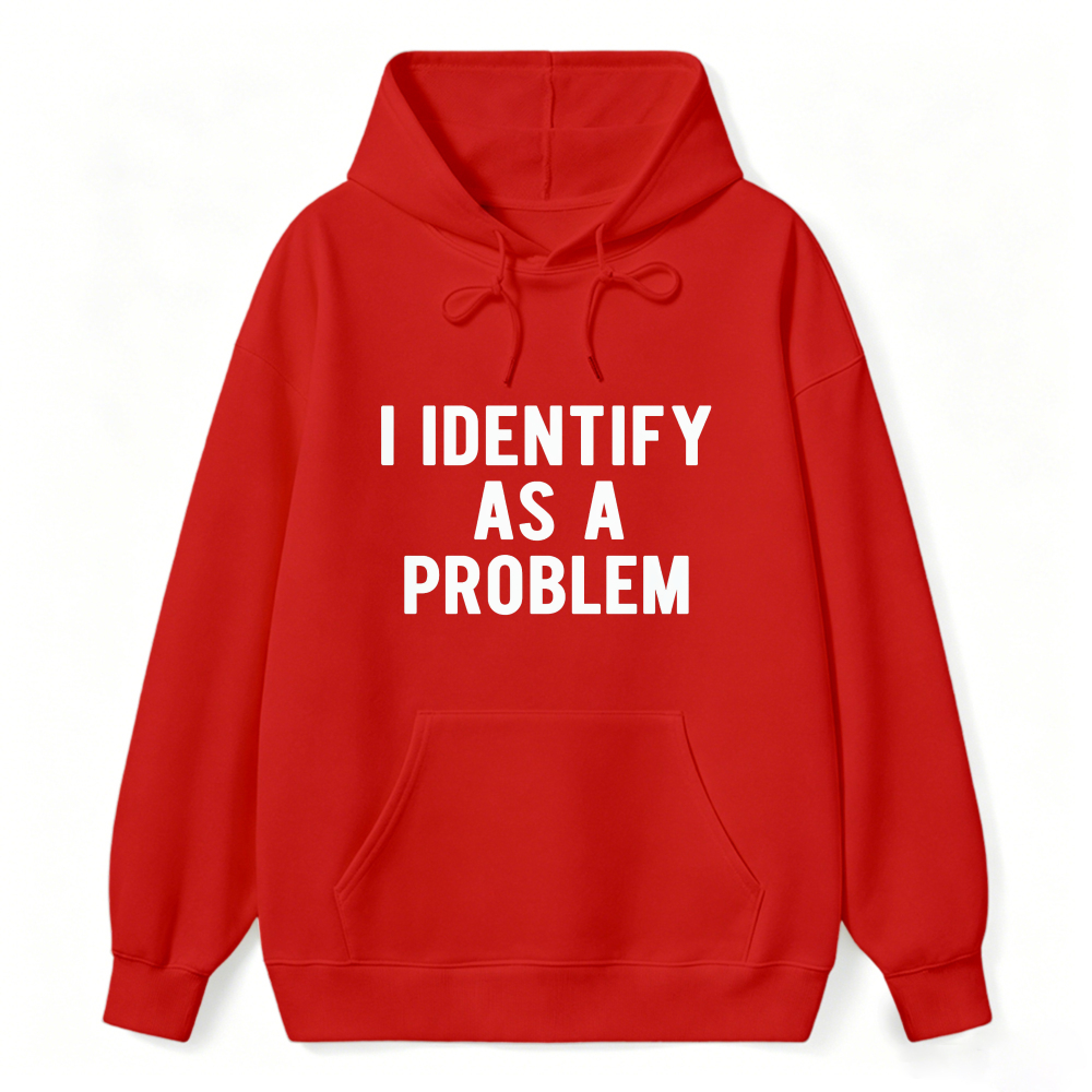 I Identify As A Problem Funny Quote Hoodie