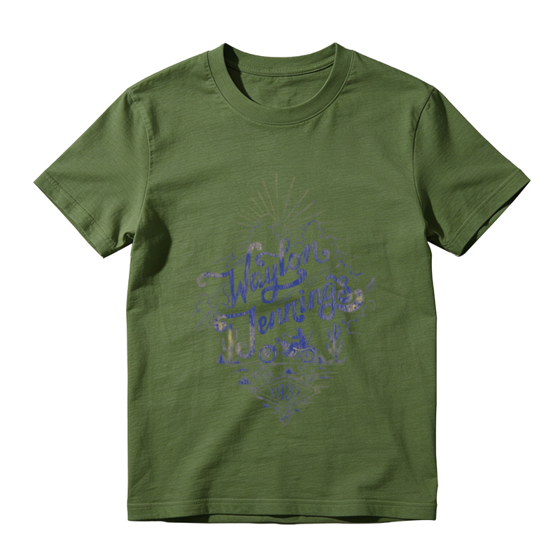 Classic Vintage Wild West Desert Rider Black Printed T-shirt