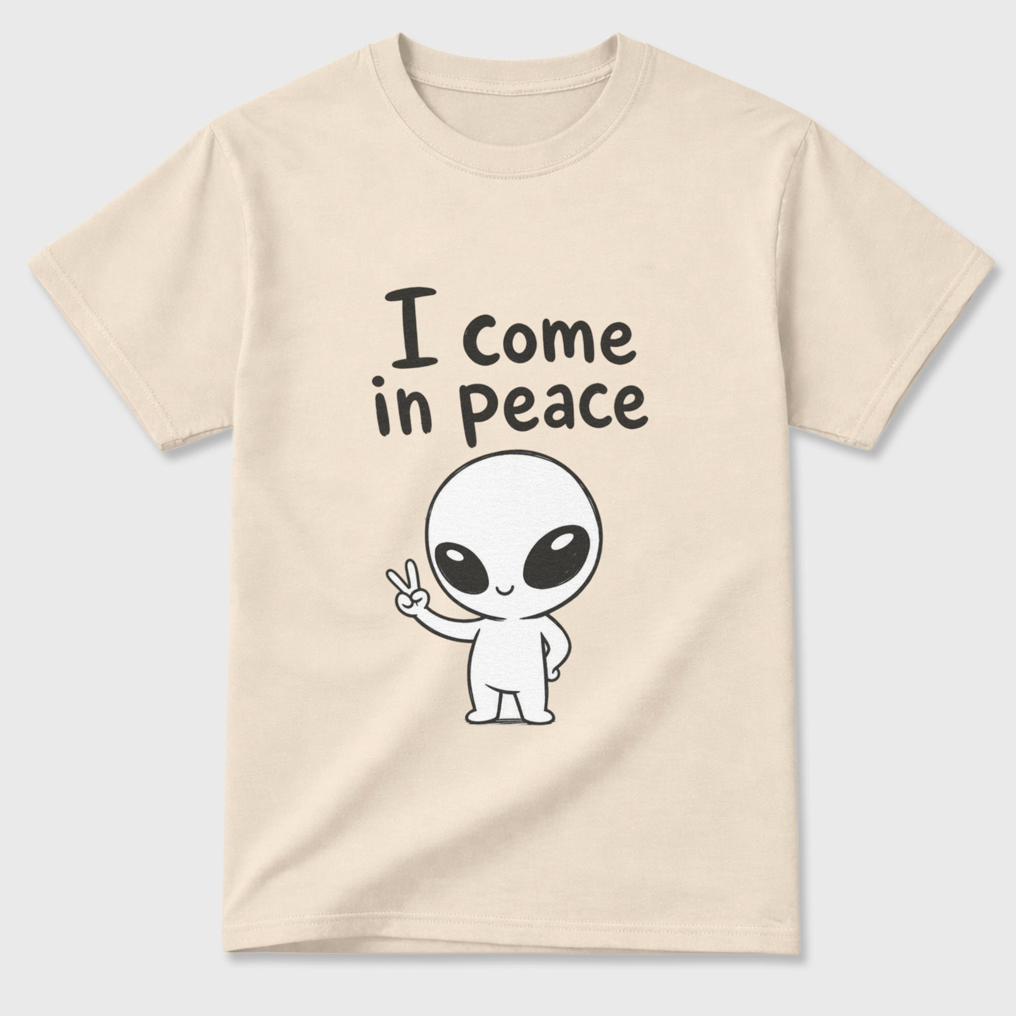 Cotton T-Shirt Unisex - I come in peace