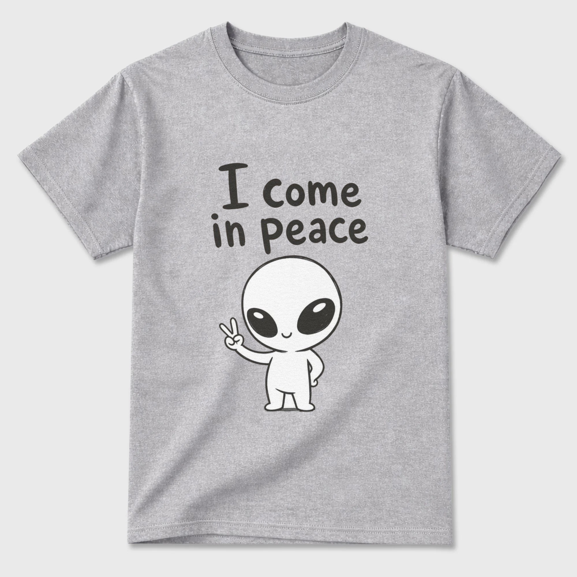 Cotton T-Shirt Unisex - I come in peace
