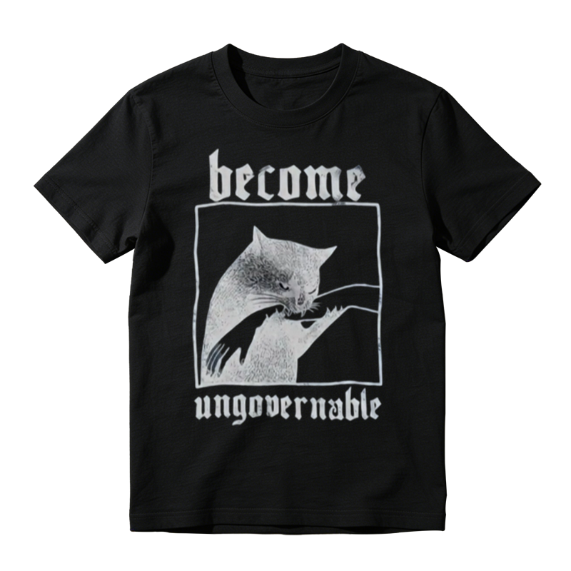 Become Ungovernable Black Cat T-Shirt