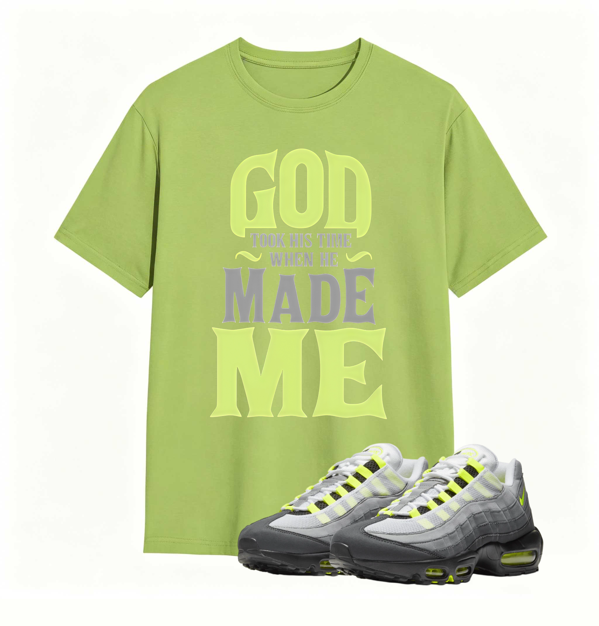 Air Max 95 OG Neon Yellow Matching GTHT Shirt