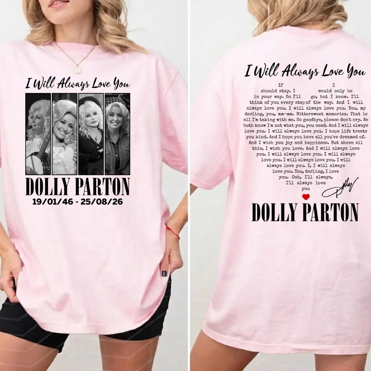  I Will Always Love You T-Shirt, Country Music Legend Graphic Tee, Unisex Fan Gift