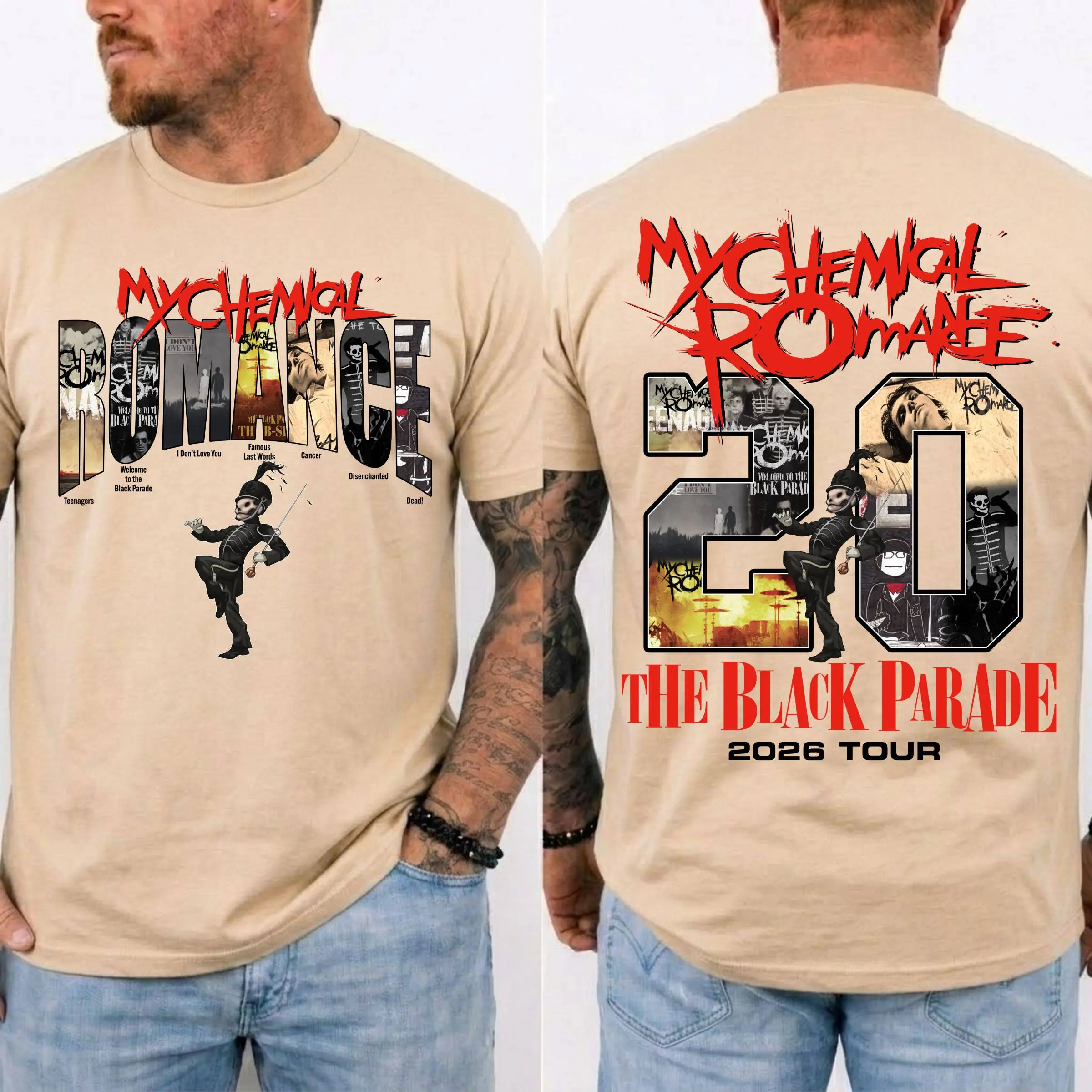 MCR Retro Rock Band Graphic Tee