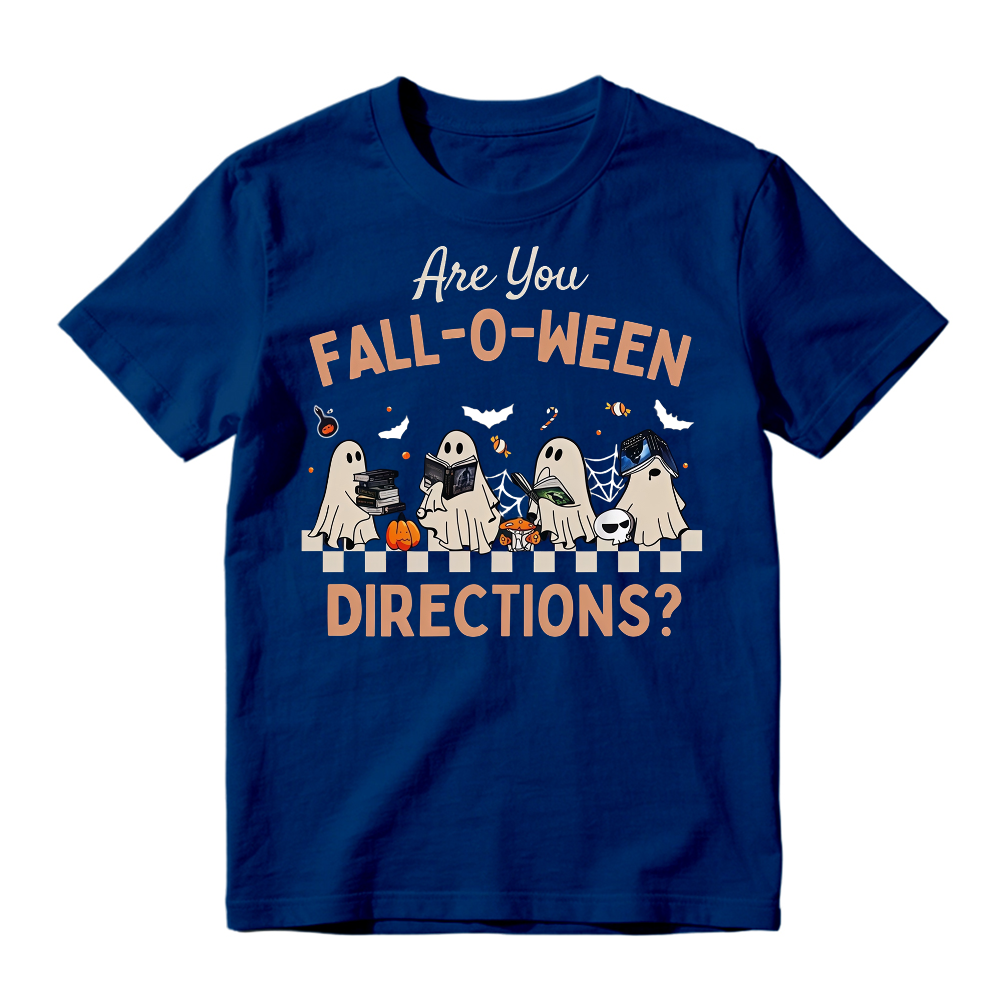 Fall-O-Ween Reading Ghosts Graphic T-Shirt