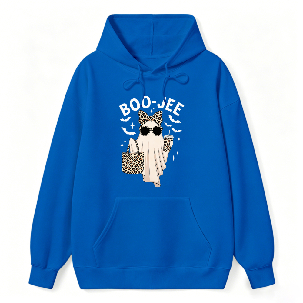 Boo Jee Leopard Cat Ghost Halloween Sweatshirt