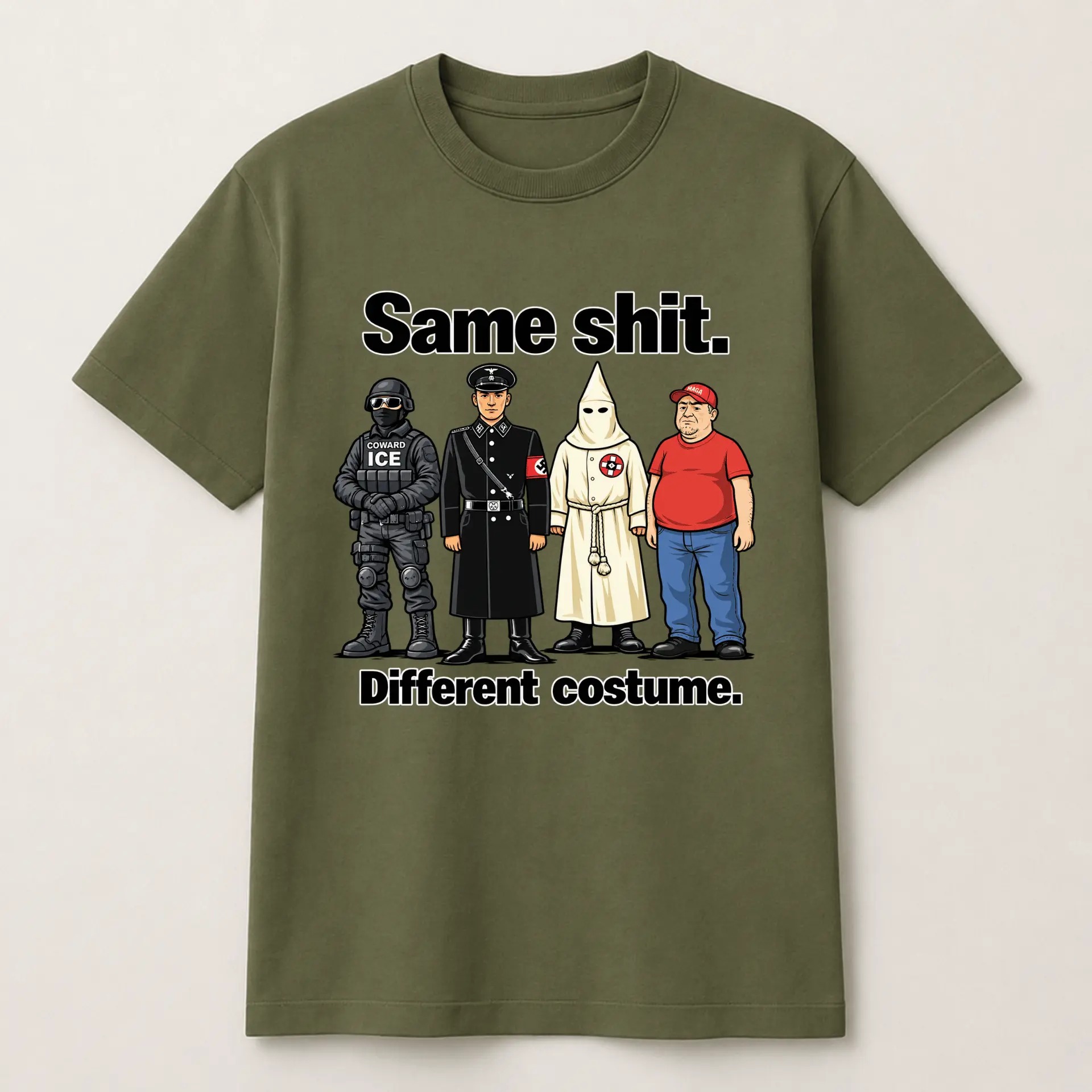 Same Shit Different Costume T-Shirt, Satire Graphic Tee