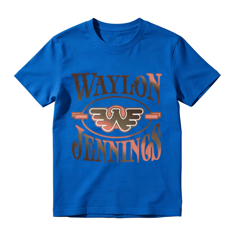 Classic Gradient Letter Wing Badge Vintage Printed Black Tee