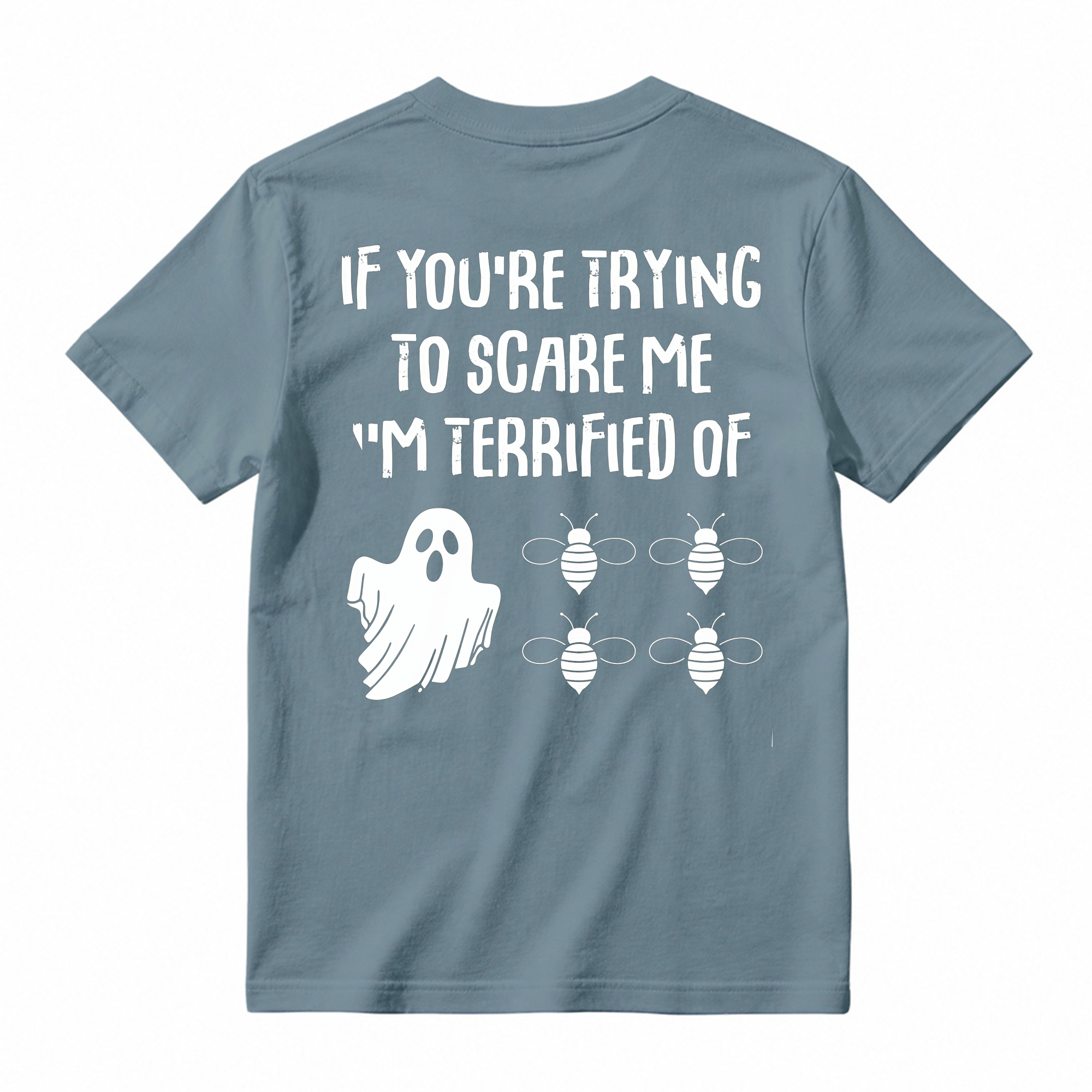 Funny Halloween Ghost Bee T Shirt