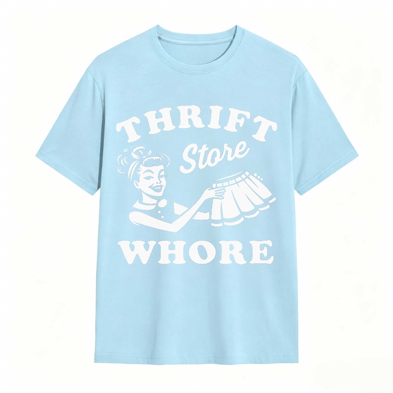 Thrift Store Whore Vintage Pinup Girl Design Unisex Classic T-shirt