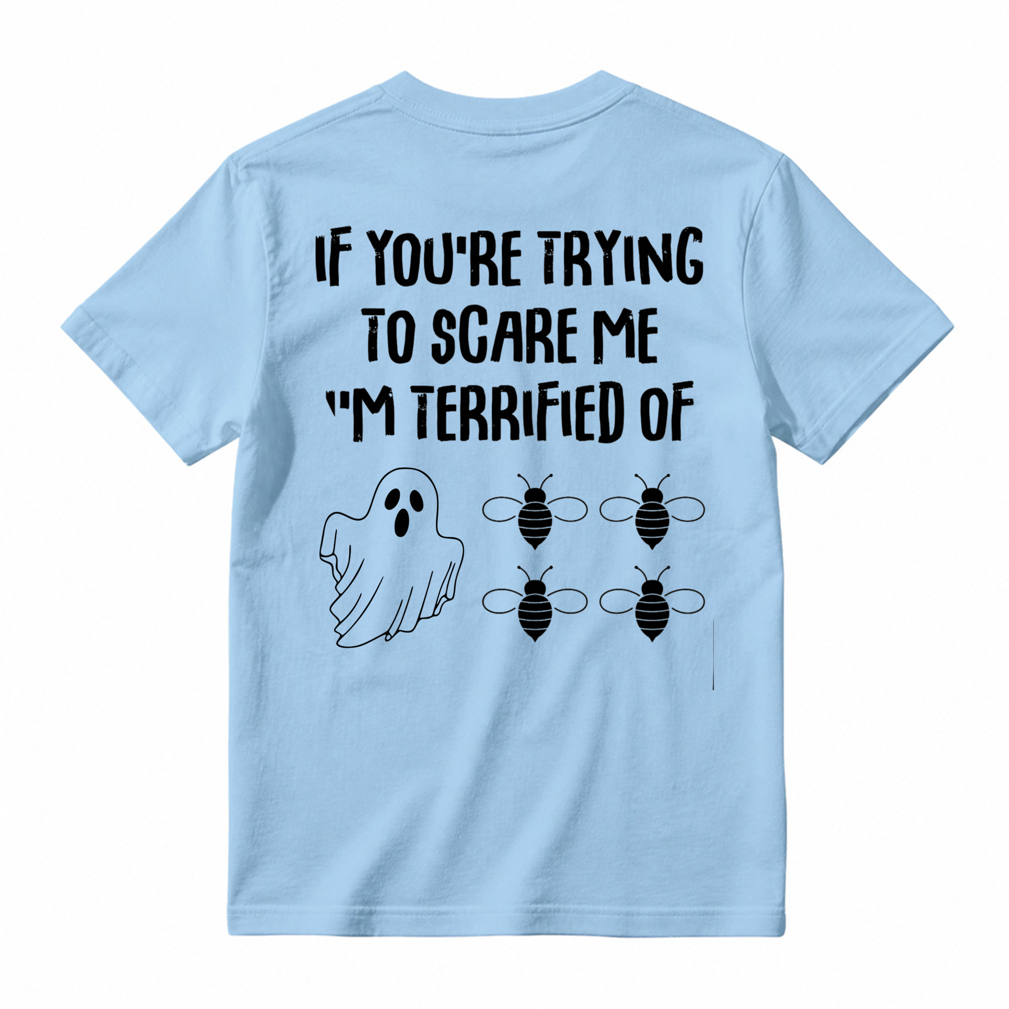 Funny Halloween Ghost Bee T Shirt