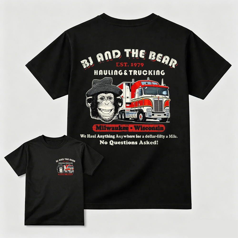 BJ and the Bear Hauling Trucking Ltd Worn Out Shirt