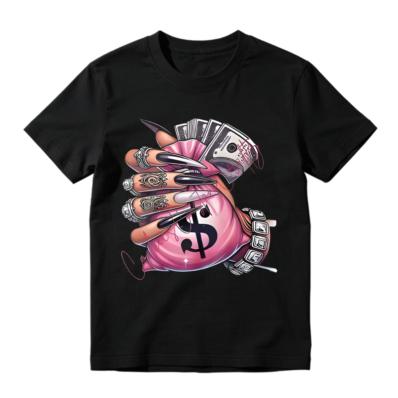 Money Bag With Dollar Sign And Cash In Hand Unisex Classic T-shirt