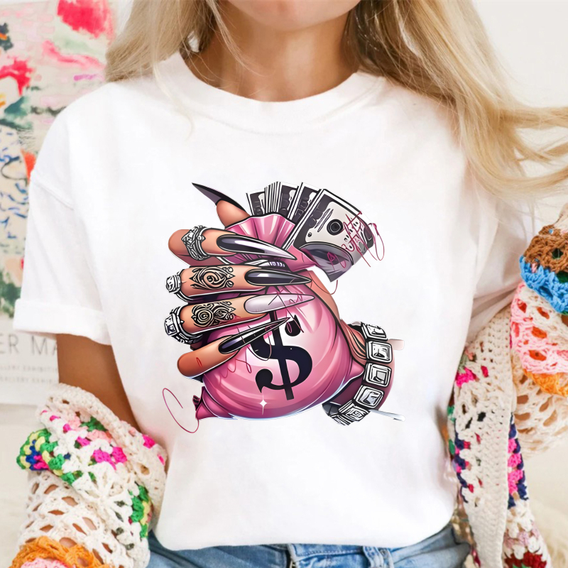 Money Bag With Dollar Sign And Cash In Hand Unisex Classic T-shirt