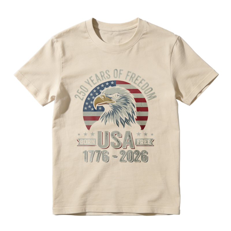 250 Years Of Freedom Usa Eagle American Flag 1776 2026 Unisex Classic T-shirt