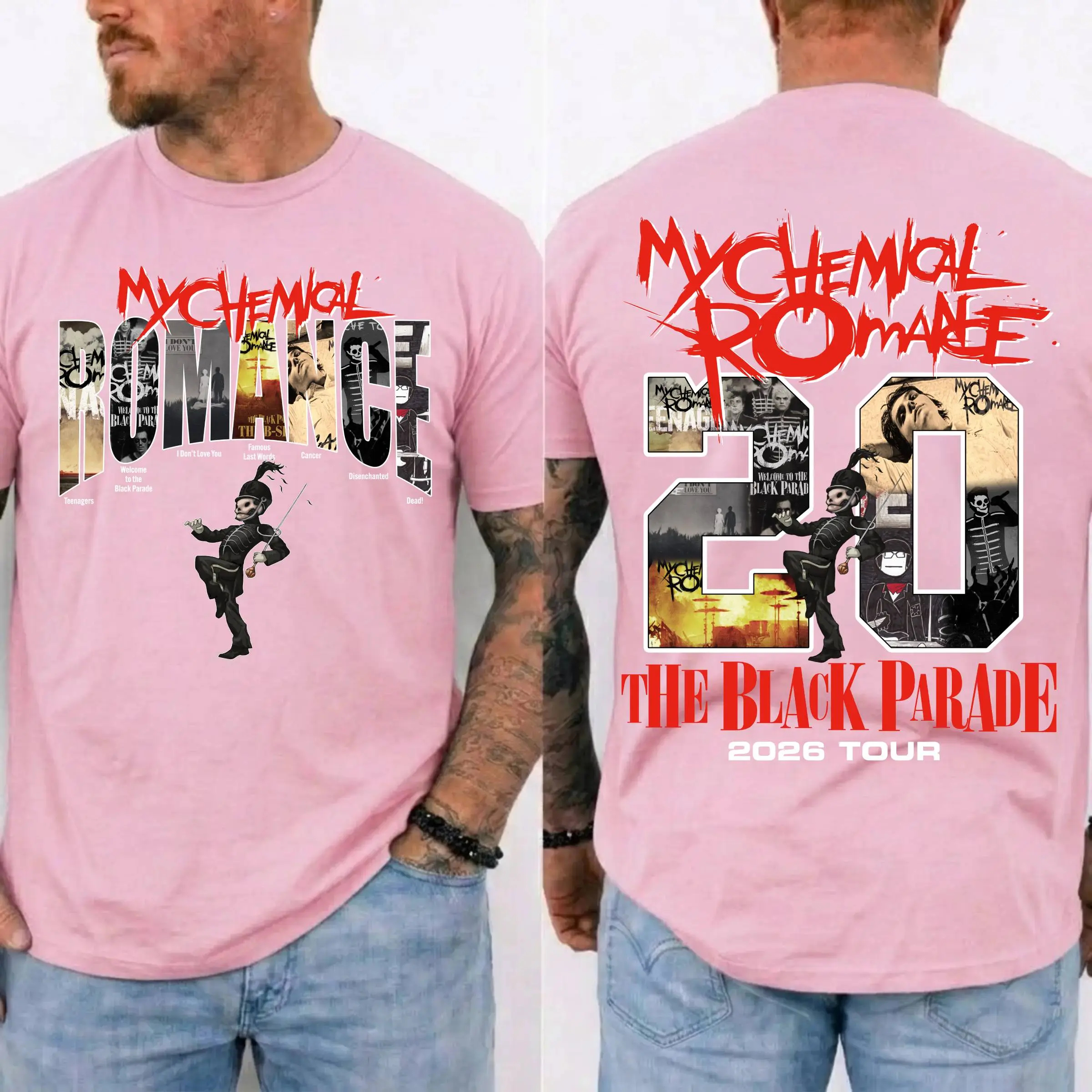 MCR Retro Rock Band Graphic Tee