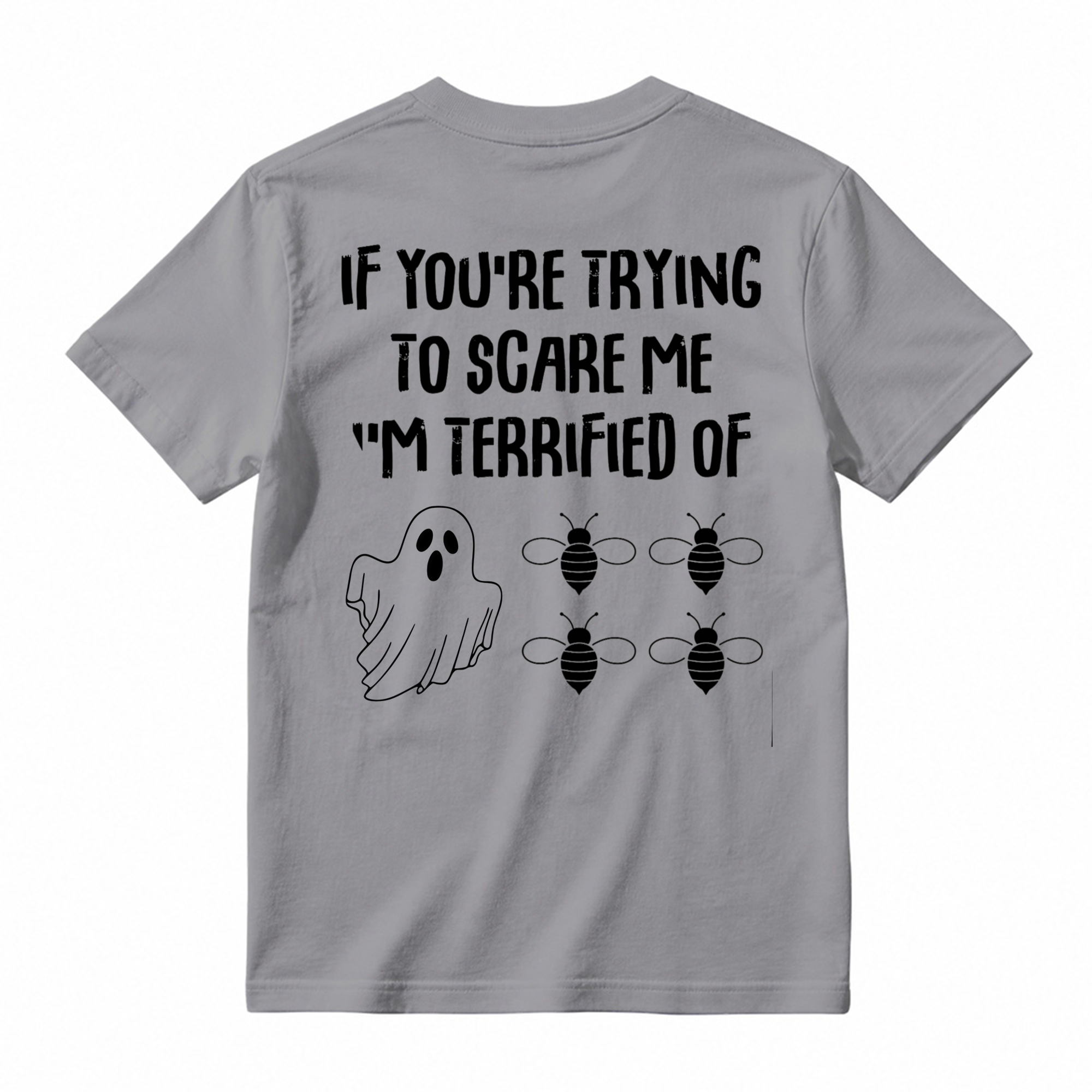 Funny Halloween Ghost Bee T Shirt