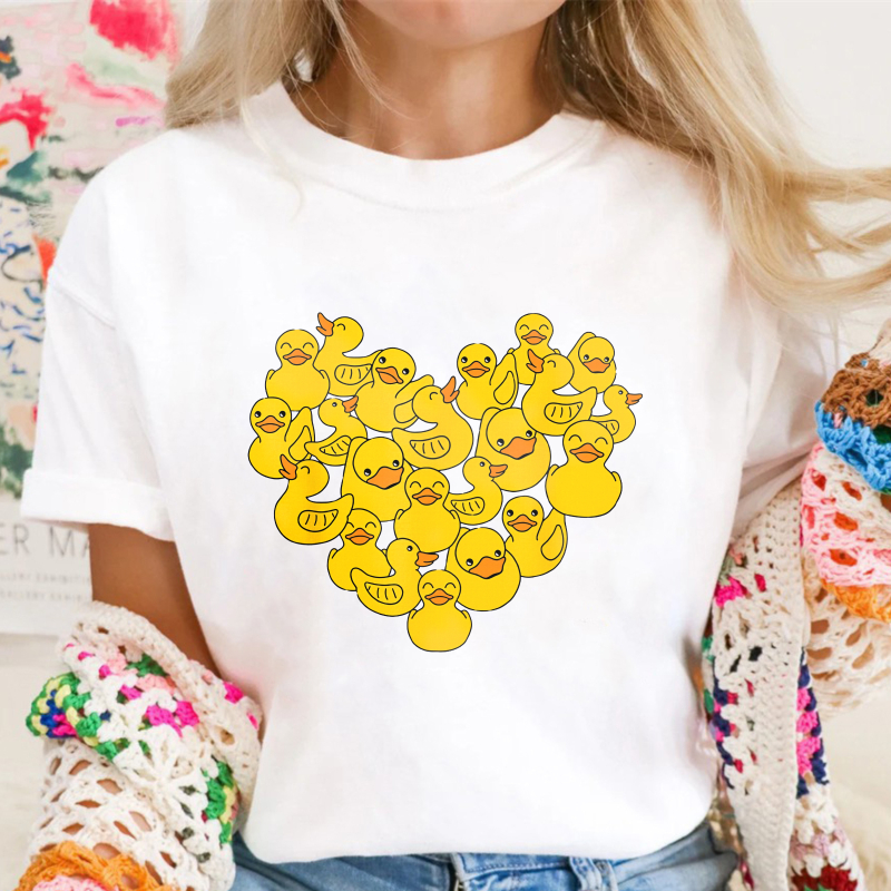 Duck Heart Pattern Unisex Classic T-shirt