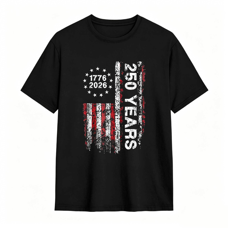 American Flag 1776 2026 250 Years Independence Day T-shirt