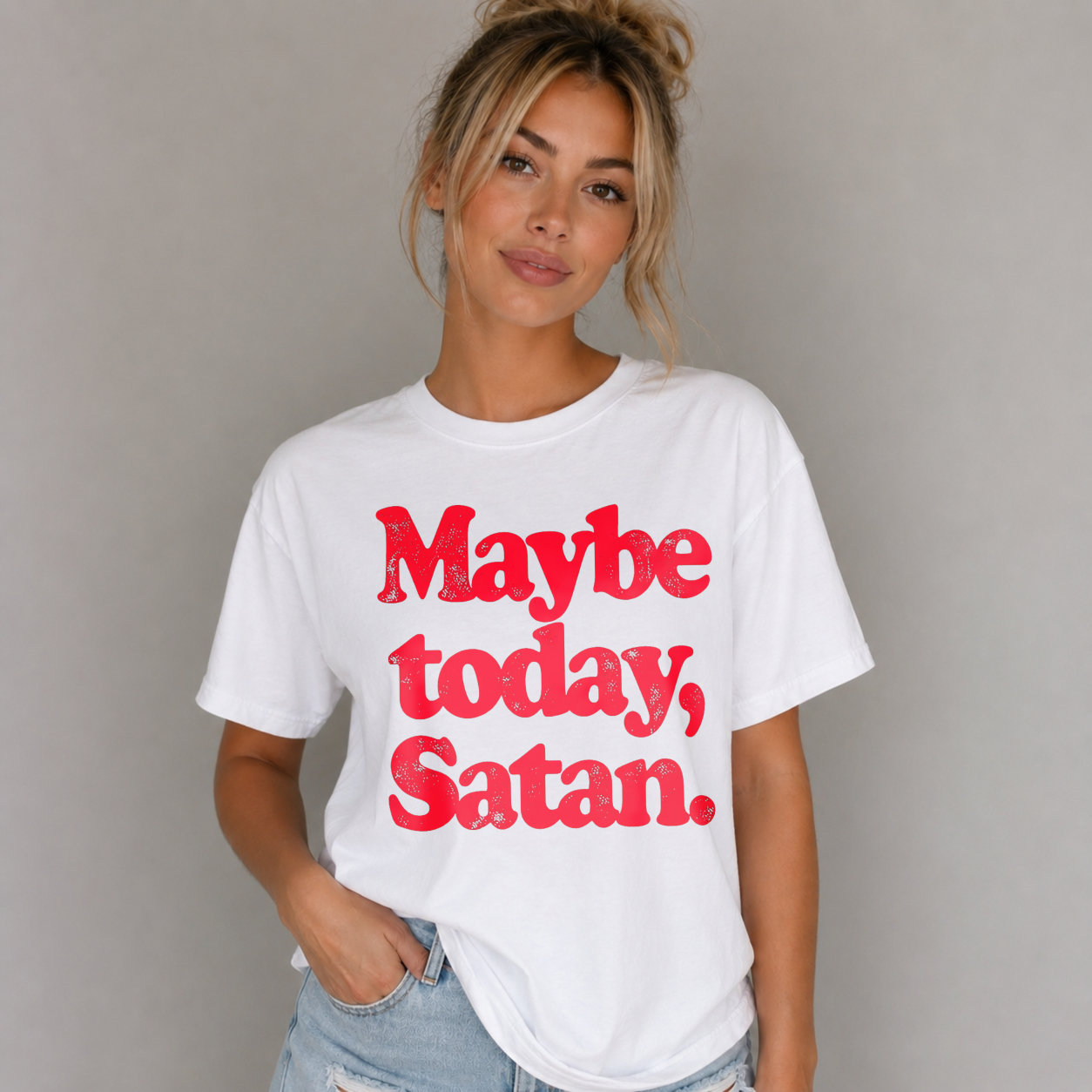 Maybe Today Satan Unisex Classic T-shirt