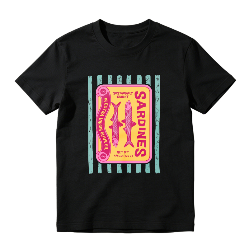 Sardines Can Label Design Unisex Classic T-shirt