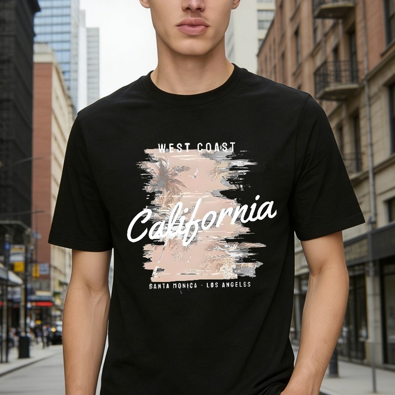 West Coast California Palm Tree Design Unisex Classic T-shirt