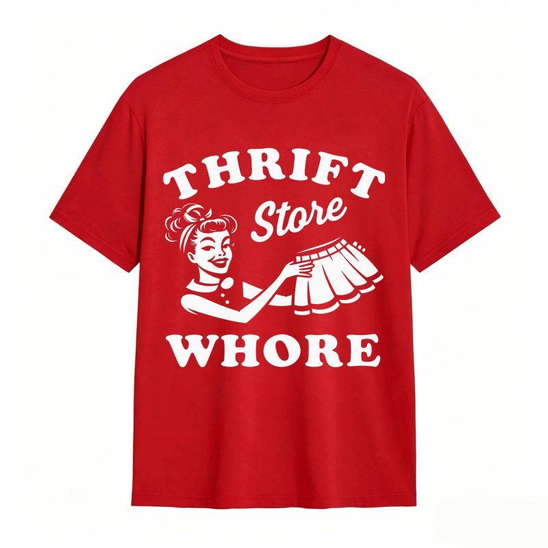 Thrift Store Whore Vintage Pinup Girl Design Unisex Classic T-shirt