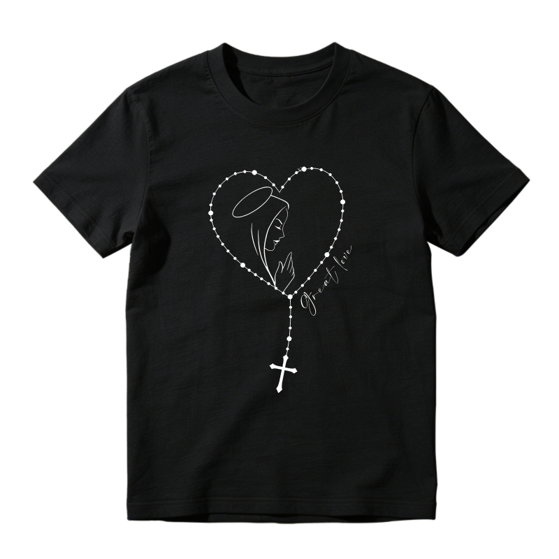 Heart Rosary Design Unisex Classic T-shirt
