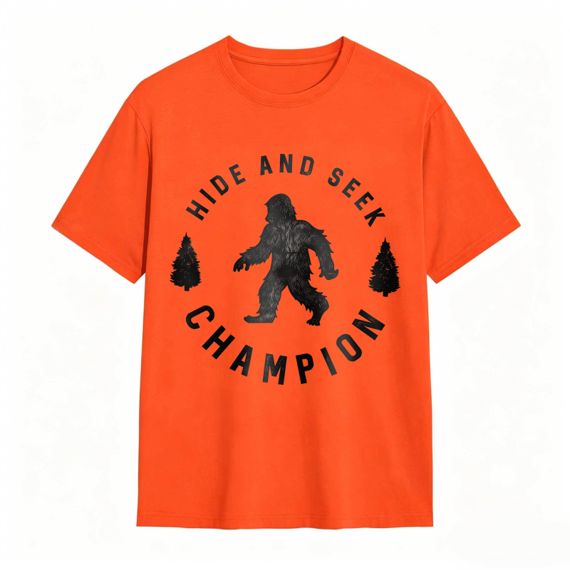 Hide And Seek Champion Bigfoot Design Unisex Classic T-shirt