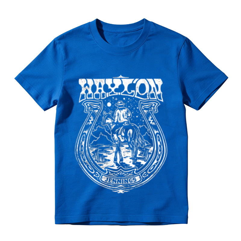 Western Retro Starry Rider Print T-Shirt