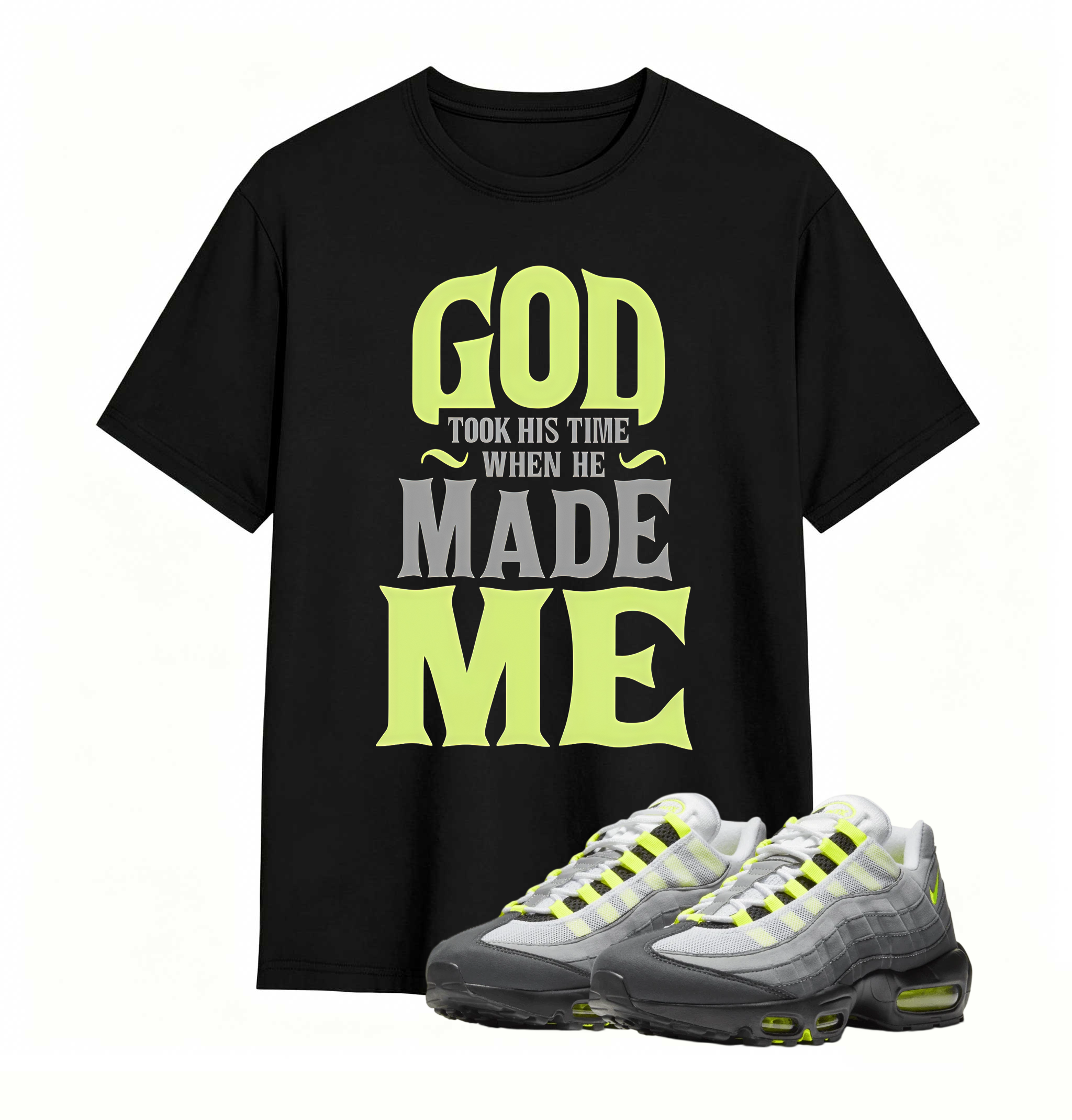 Air Max 95 OG Neon Yellow Matching GTHT Shirt