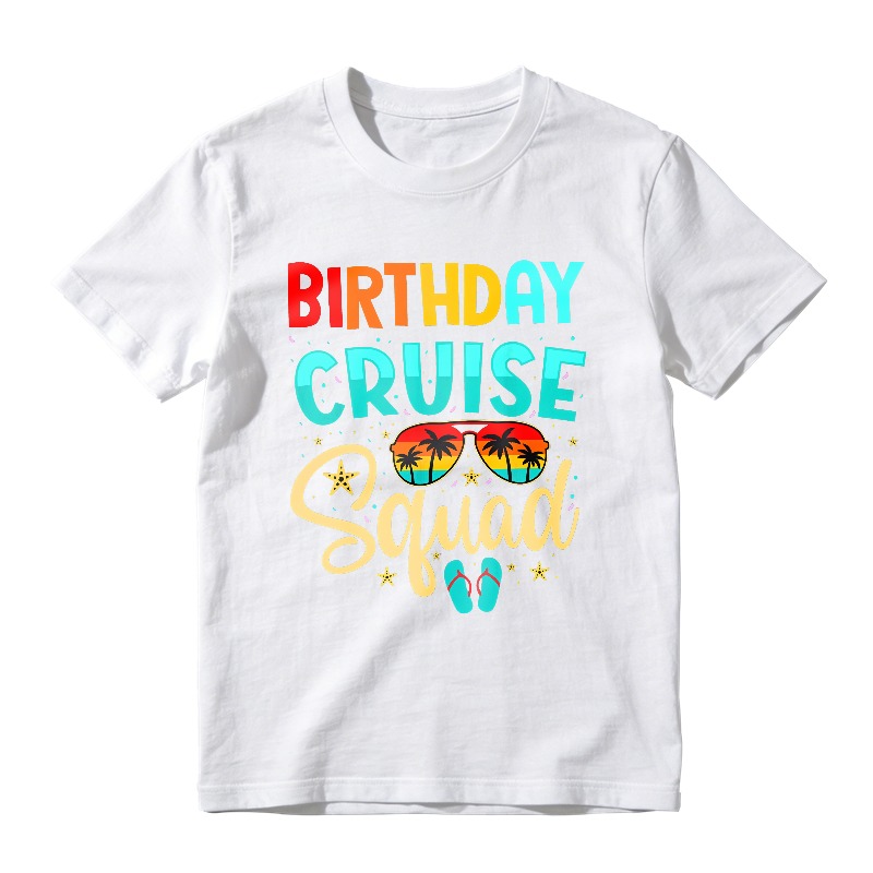 Birthday Cruise Squad With Sunglasses And Flip Flops Unisex Classic T-shirt