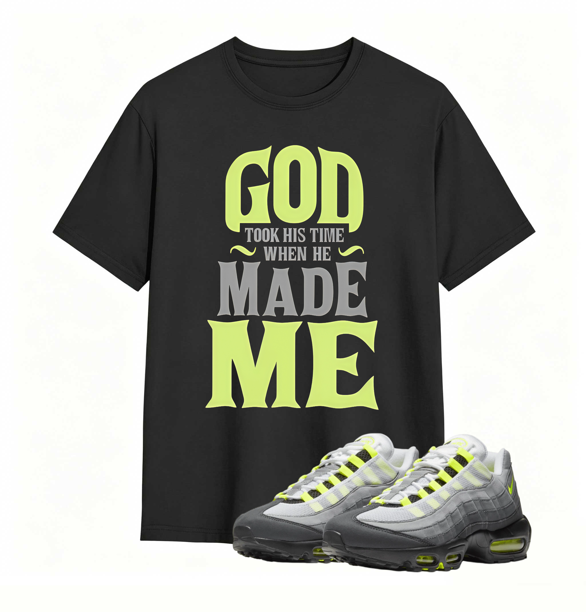 Air Max 95 OG Neon Yellow Matching GTHT Shirt