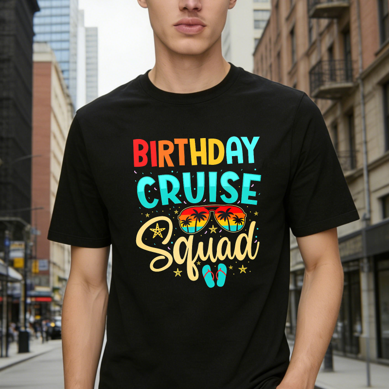 Birthday Cruise Squad With Sunglasses And Flip Flops Unisex Classic T-shirt